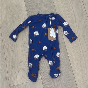 NWT Angel Dear bamboo basketball footie NB